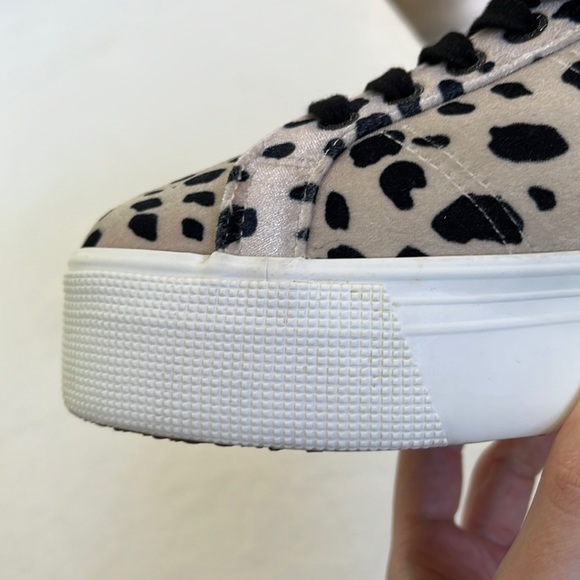 ~90s vibe~ Superga Leopard Animal Print Velvet Velour Platform Sneakers 38 - Picture 8 of 11